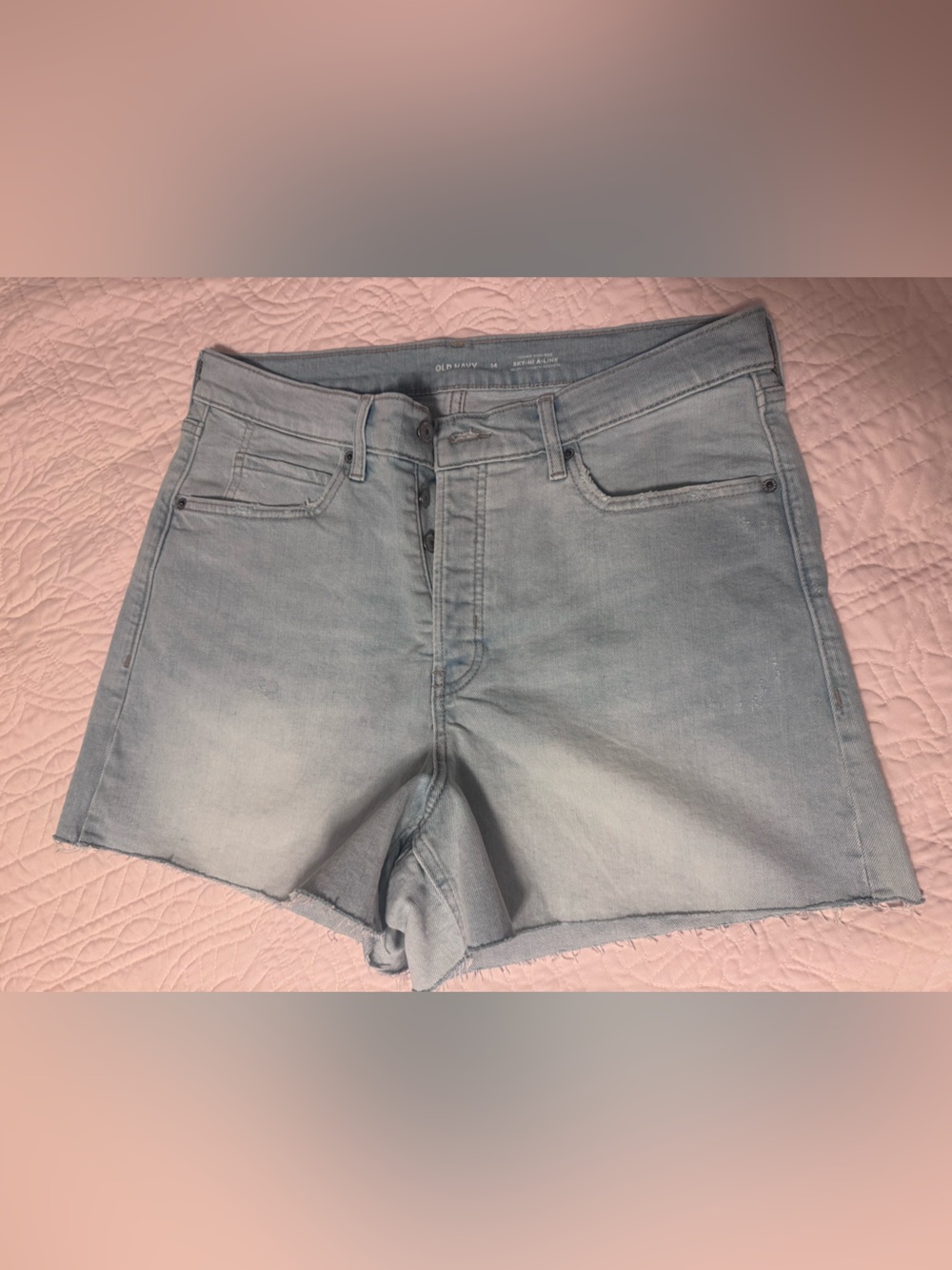 Old Navy Light Blue Denim Cutoff Shorts